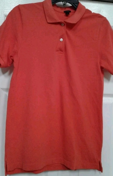 COPY - J.Crew Women's Short Sleeve Coral PoloShirt Size Small - Picture 9 of 13